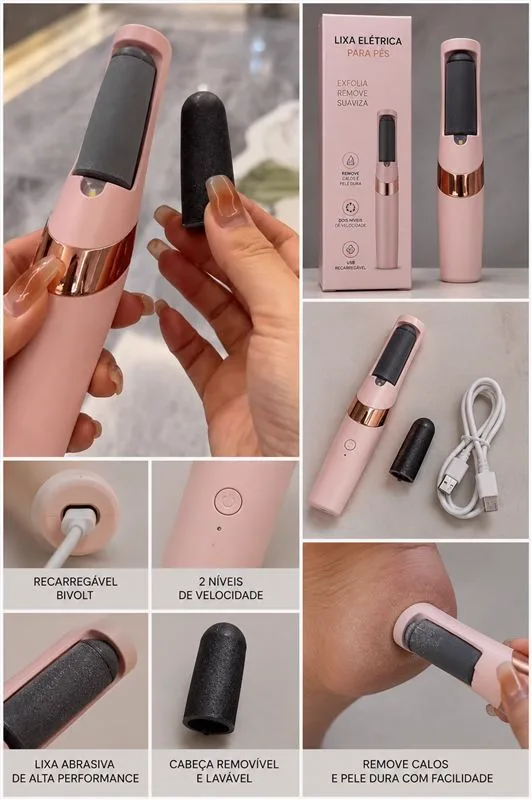 Lixa elétrica para pés